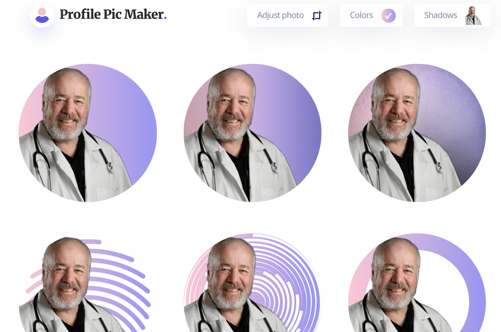Profile Pic Maker results