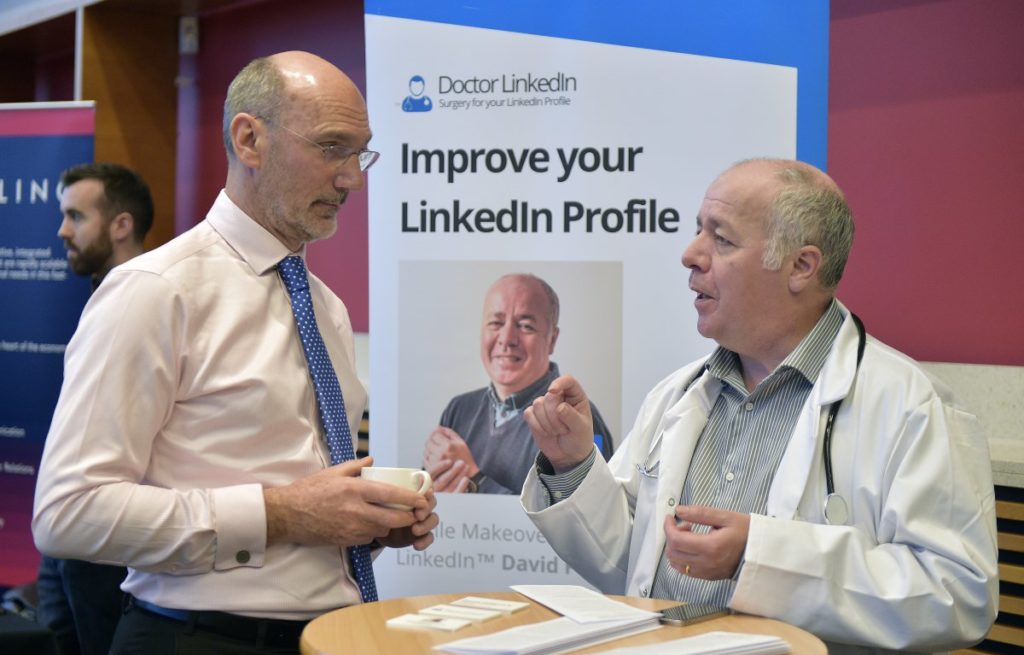 Doctor LinkedIn David Petherick giving advice