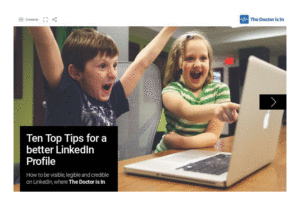 Ten Top Tips for a better LinkedIn Profile