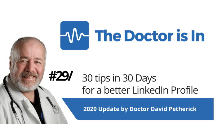 #29 of 30 LinkedIn Tips in 30 Days