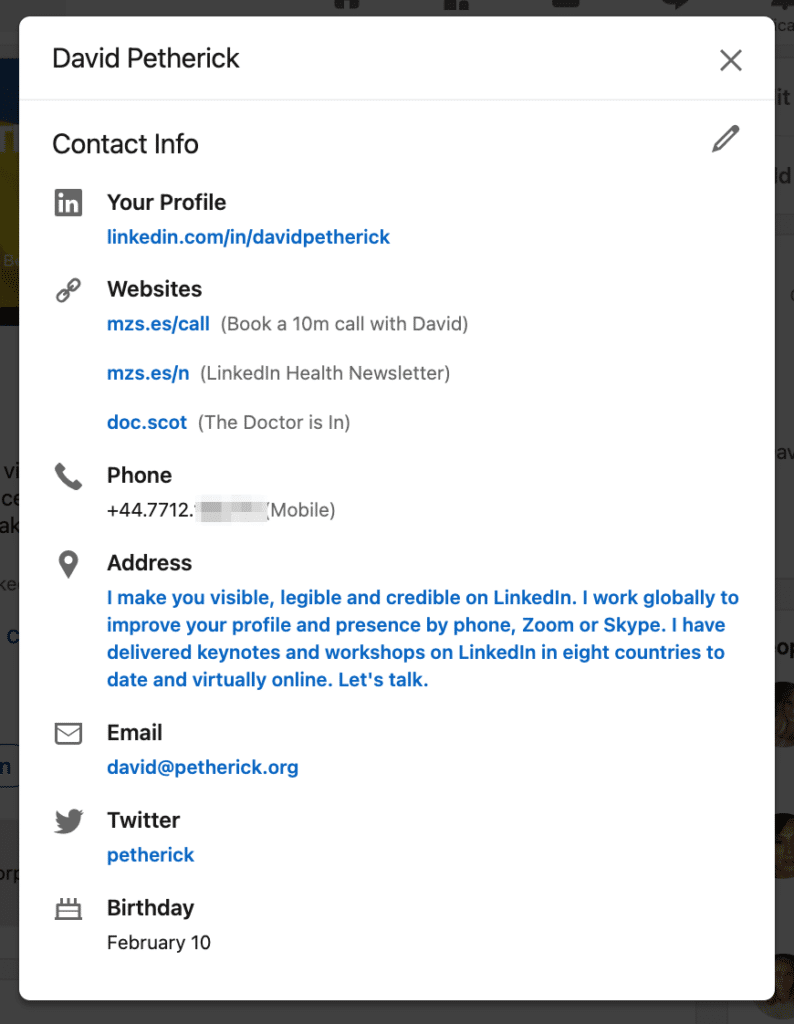 How to add a live web link to your LinkedIn Profile - The Doctor is In ...